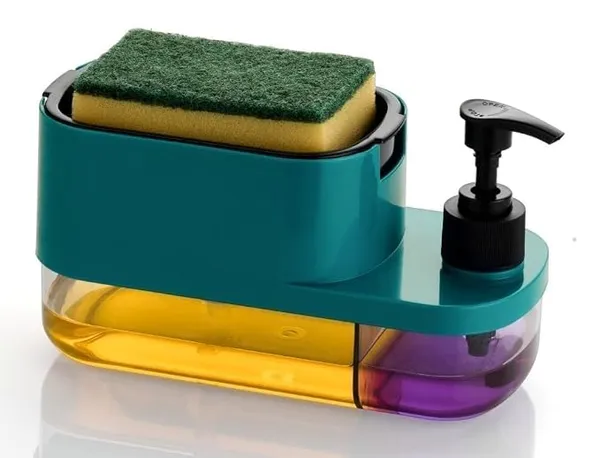 Plastic_3_In_1_Soap_Dispenser_With_Sponge_Holder_Pack_Of_2
