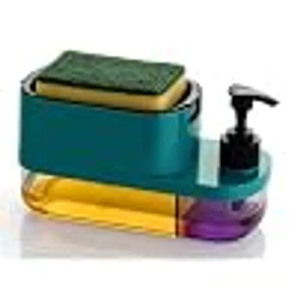 Plastic_3_In_1_Soap_Dispenser_With_Sponge_Holder_Pack_Of_2