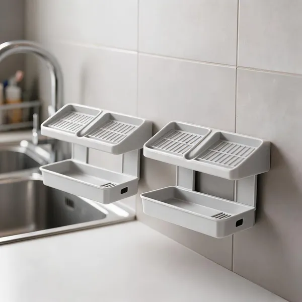 Plastic_Wall_Mounted_Soap_Sponge_Holder_With_Drain_Tray_Pack_Of_2