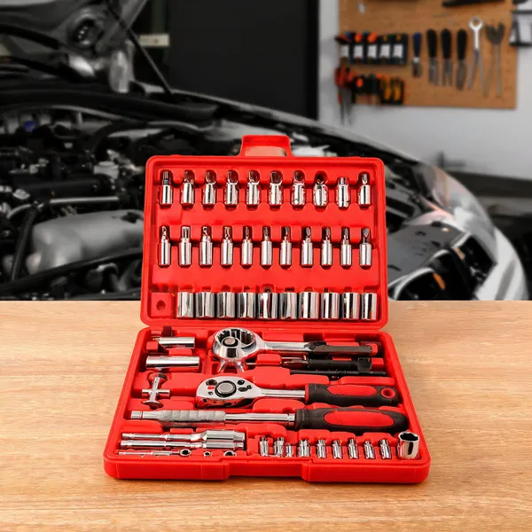 Stainless_Steel_46_Piece_Socket_Wrench_Set_With_Screwdriver_Bits