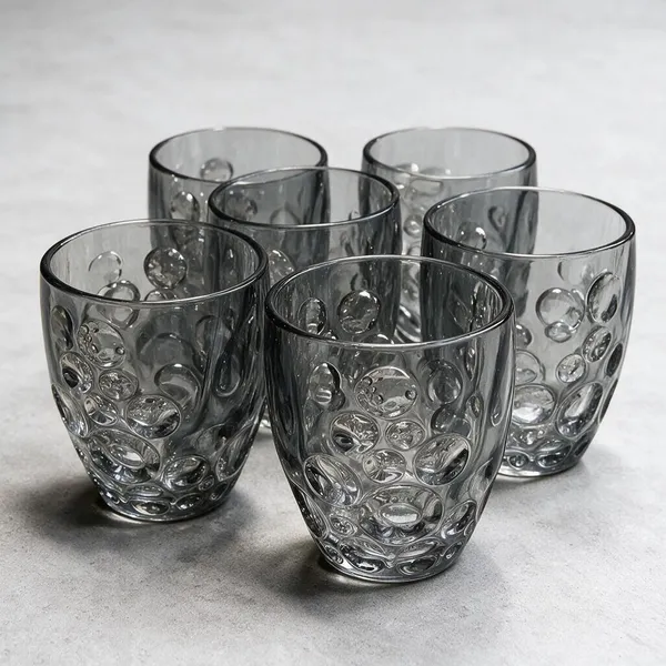 Cerrora_Glass_Textured_Bubble_Pattern_Tumbler