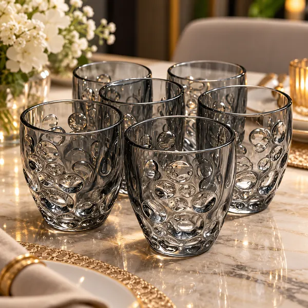 Cerrora_Glass_Textured_Bubble_Pattern_Tumbler