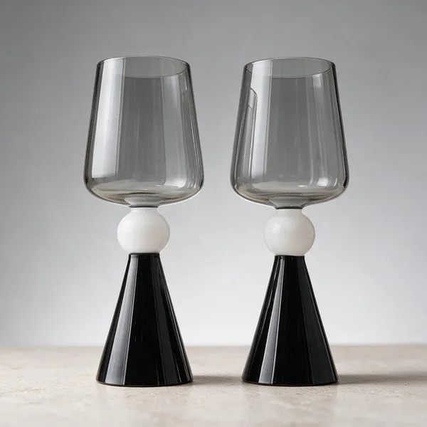 Cerrora_Borosilicate_Contemporary_Black_And_White_Goblet_Wine_Glass_Set_Of_2