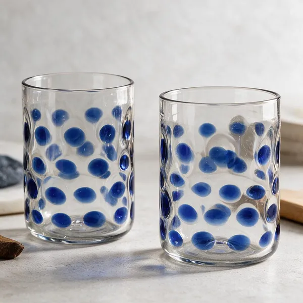 Cerrora_Borosilicate_Glass_Contemporary_Blue_Oval_Pattern_Tumbler_Set_Of_2