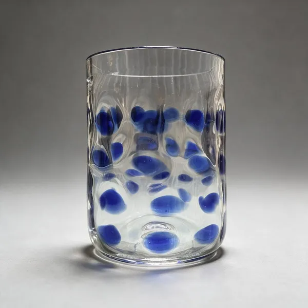 Cerrora_Borosilicate_Glass_Contemporary_Blue_Oval_Pattern_Tumbler_Set_Of_2