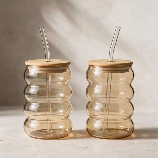 Glass_Modern_Ribbed_Tumbler_Set_With_Bamboo_Lids_520_Ml