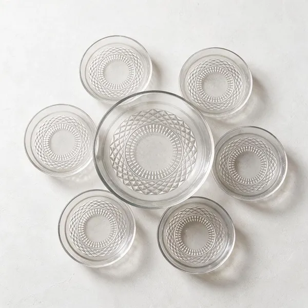 Cerrora_7_Pc_Glass_Snack_Platter_Set_1_Big_&_6_Small_Plates