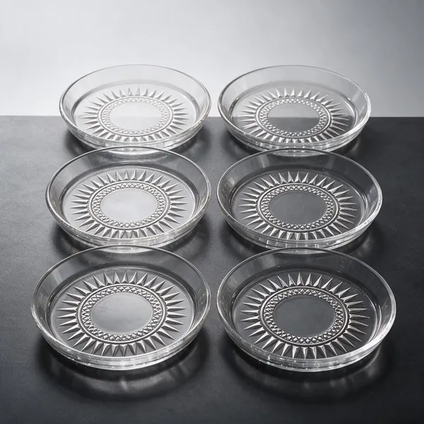 Cerrora_6_Pc_Glass_Snack_Plate_Set_6_Inch