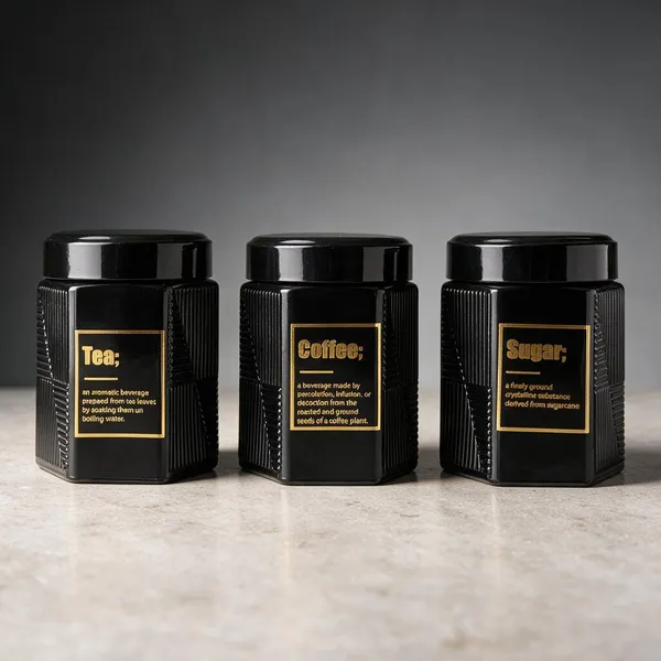 Cerrora_3_Pc_Textured_Black_Tea,_Coffee_And_Sugar_Set_With_Rack