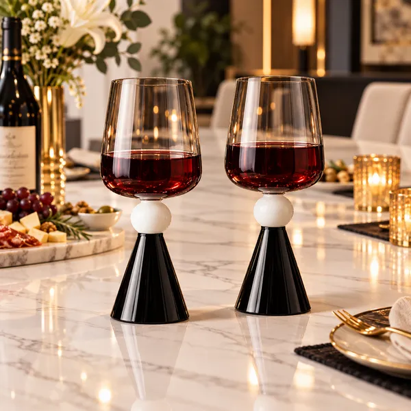 Cerrora_Borosilicate_Contemporary_Black_And_White_Goblet_Wine_Glass_Set_Of_2