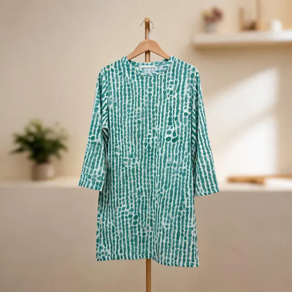Light_Blue_Kurti_Running_Fabric_Pure_Cotton_For_women