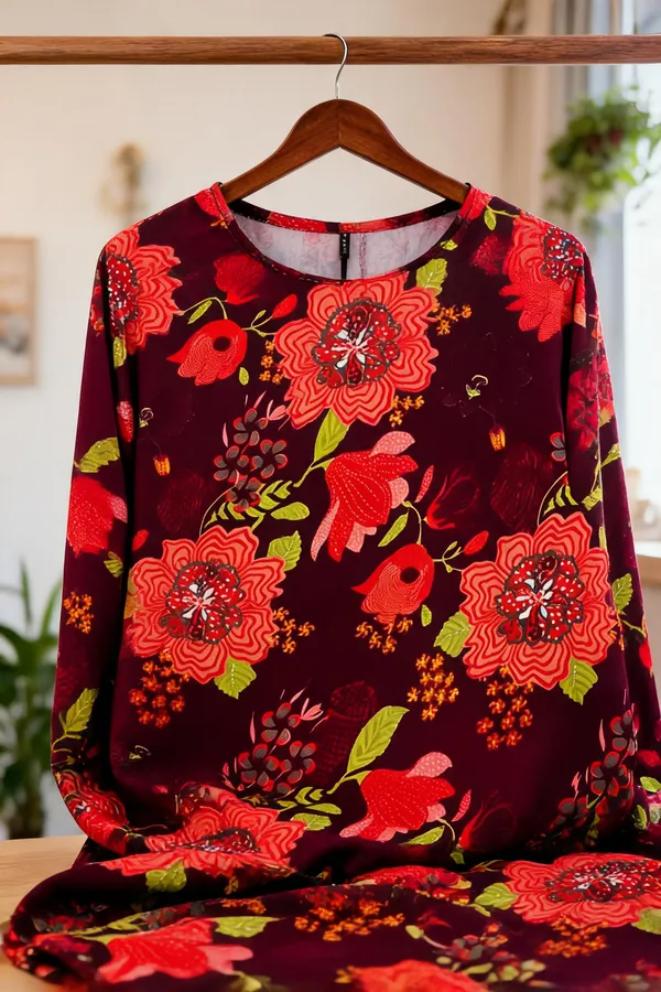 Maroon_Kurti_Running_Fabric_Pure_Cotton_For_women