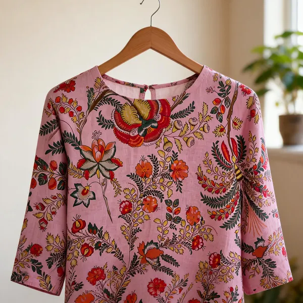 Pink_Kurti_Running_Fabric_Pure_Cotton_For_women