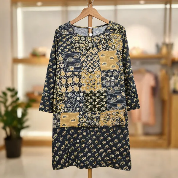 Multicolor_Kurti_Running_Fabric_Pure_Cotton_For_women