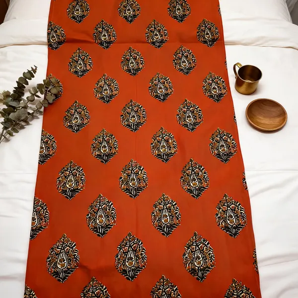 Terracotta_Orange_Kurti_Running_Fabric_Pure_Cotton_For_women