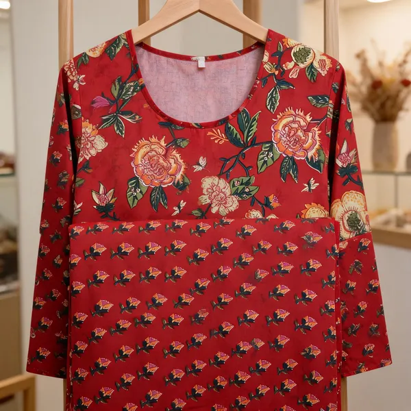 Red_Kurti_Running_Fabric_Pure_Cotton_For_women