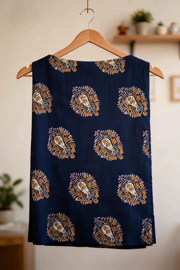 Navy_Kurti_Running_Fabric_Pure_Cotton_For_women