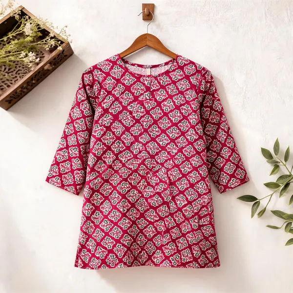 Pink_Kurti_Running_Fabric_Pure_Cotton_For_women