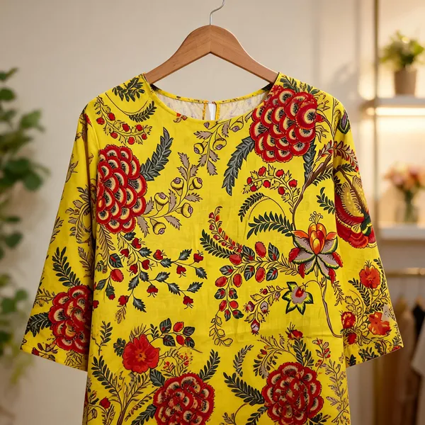 Yellow_Kurti_Running_Fabric_Pure_Cotton_For_women