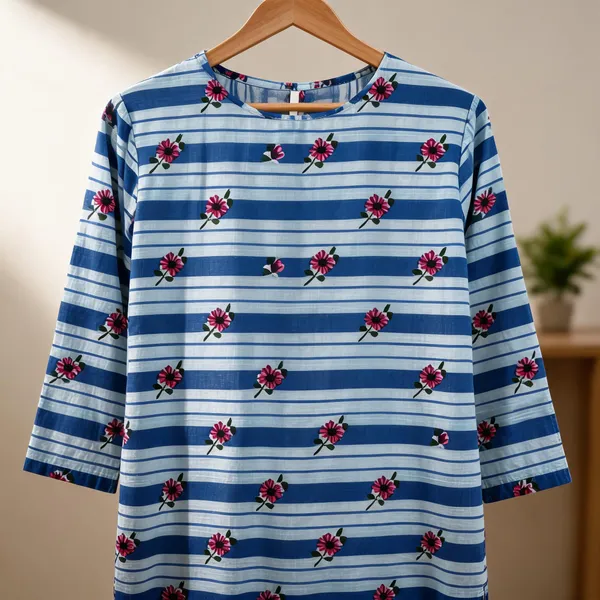 Blue_Kurti_Running_Fabric_Pure_Cotton_For_women
