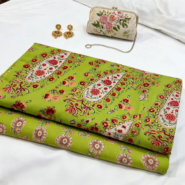 Green_Kurti_Running_Fabric_Pure_Cotton_For_women