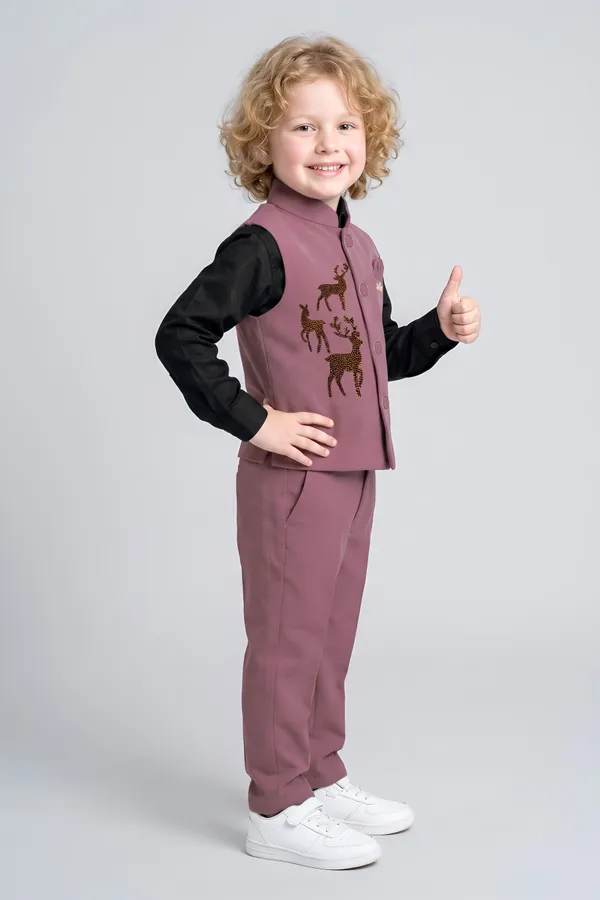 Mauve_Black_Ethnic_Kurta_Set_for_Boys