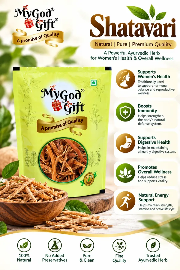 My_God_Gift_POWER_KIT_Shatavar,Safed_Musli,_Ashwagandha_Kaunch_Beej_50_GM_EACH_200_gm_Pack_of_4