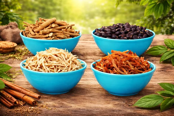 My_God_Gift_Shatavar,_Safed_Musli,_Ashwagandha_Kaunch_Beej_50_GM_EACH_200_gm_Pack_of_4