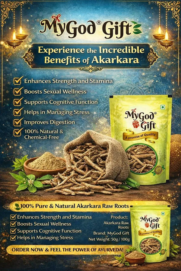 MY_GOD_GIFT_Akarkara_Root_(Anacyclus_Pyrethrum)_|_Akarkara_Jad_Sabut_|_Premium_Quality_Traditional_Indian_Herb_|_Carefully_Selected_&_Hygienically_Packed