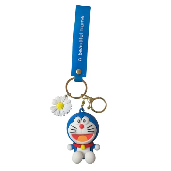 Doraemon_Keychain_With_Rubber_Strap