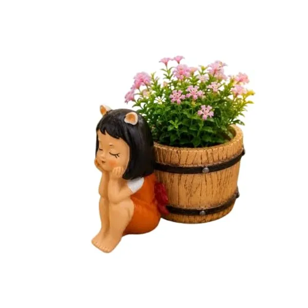 Resin_Planter_Pot_With_Basket