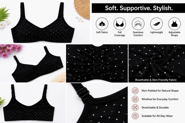 Black_Seamless_Full_Coverage_Bra_for_Women