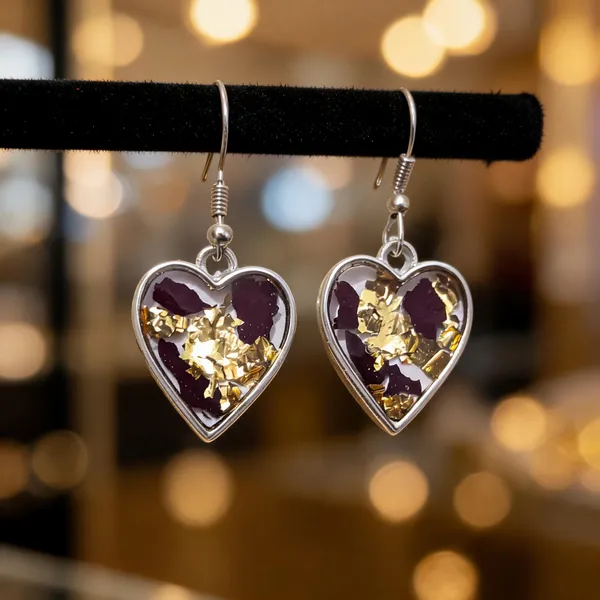 Silver_Resin_Purple_Heart_Dangle_Earrings_For_Women