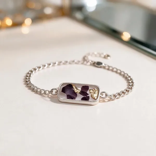 Silver_Brass_Resin_Purple_Stone_Charm_Bracelet_For_Women