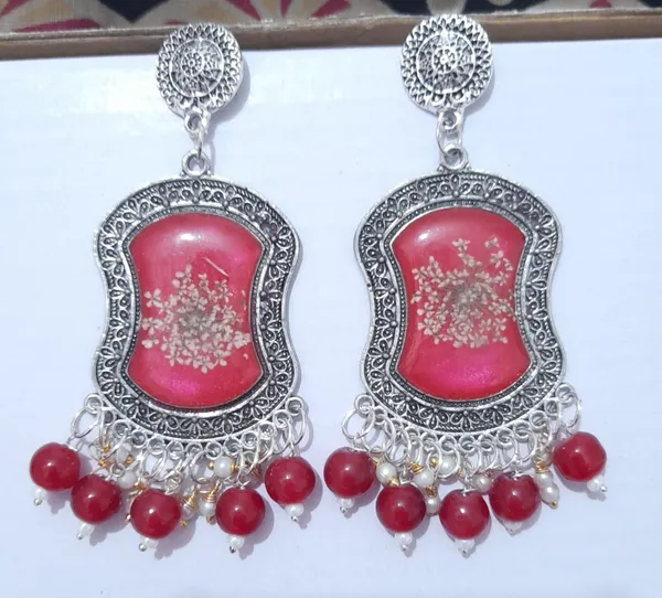 Red_Oxidised_Silver_Tone_Drop_Earrings_for_Women