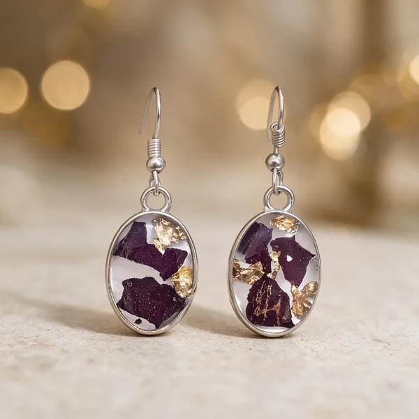 Purple_Resin_Oval_Dangle_Drop_Earrings_For_Women