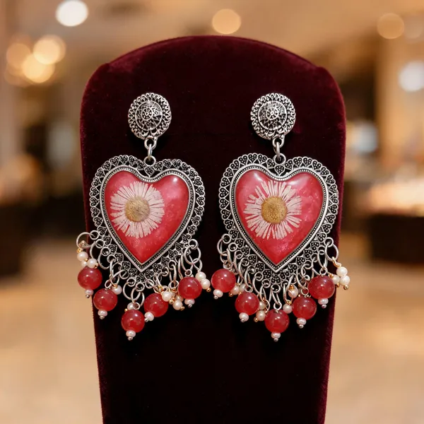 Red_Oxidised_Silver_Tone_Heart_Floral_Drop_Earrings_For_Women