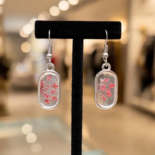 Silver_Resin_Pink_Pressed_Flower_Drop_Earrings_For_Women