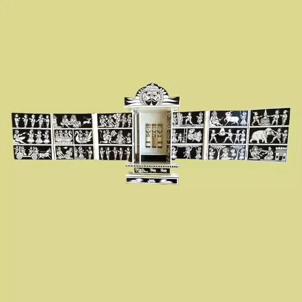 Rajasthani_Kaavad_Art_Large_Black_And_White_Color