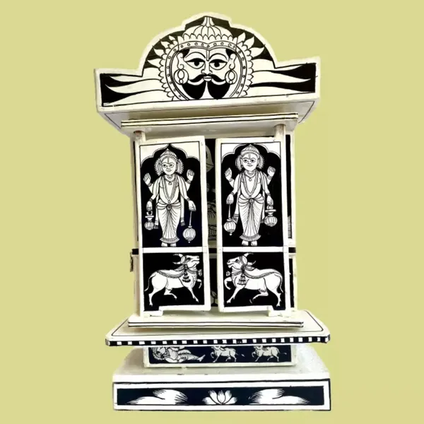 Rajasthani_Kaavad_Art_Large_Black_And_White_Color