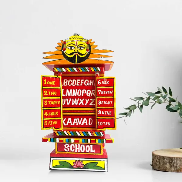 Rajasthani_Kaavad_Art_Medium_School_Orange_Color