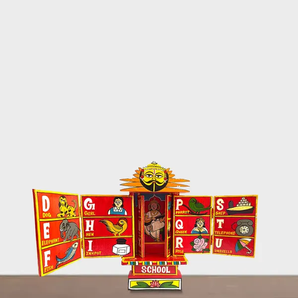 Rajasthani_Kaavad_Art_Medium_School_Orange_Color
