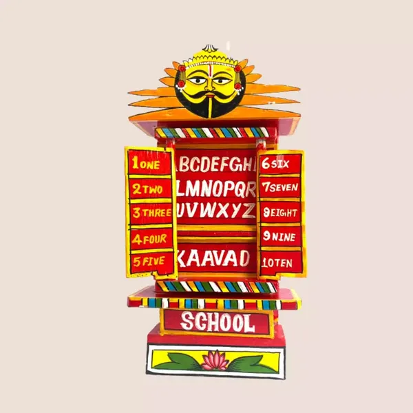 Rajasthani_Kaavad_Art_Medium_School_Orange_Color