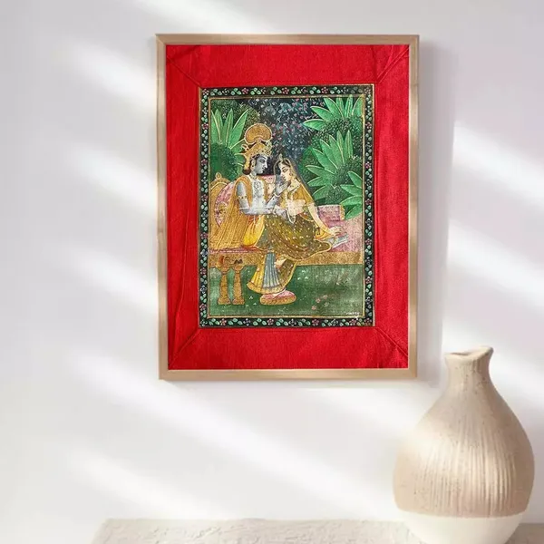 Pichwai_Painting_By_Mahesh_Vishnoi_Radha_Krishna_Antique_Look
