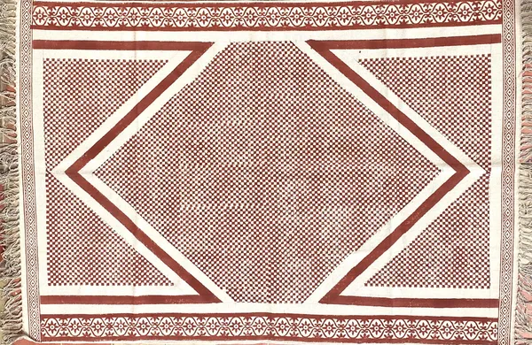 Hand_Blockprinted_Cotton_Rug_Terracotta_Brown