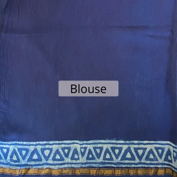 Hand_Blockprinted_Chanderi_Silk_Saree_Indigo