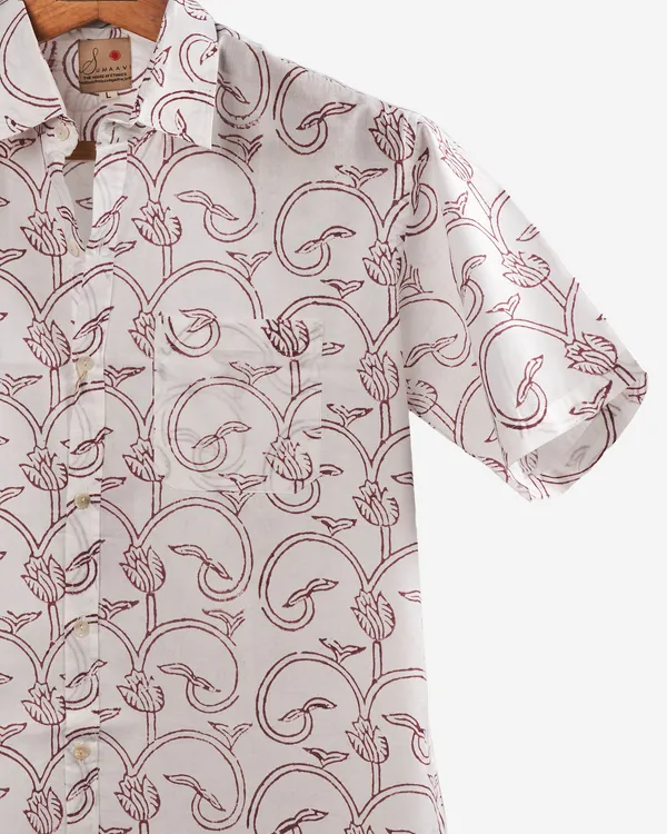 Hand_Blockprinted_Cotton_Half_Sleeve_Shirt_For_Men_Regular_Fit_White