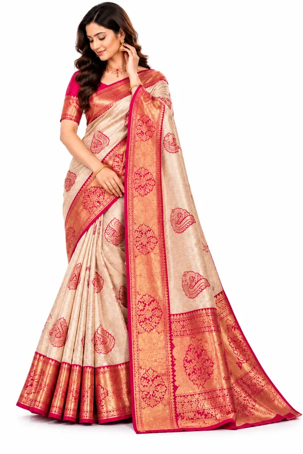 Royal_Ivory_Kanjivaram_Silk_Saree_with_Zari_Border