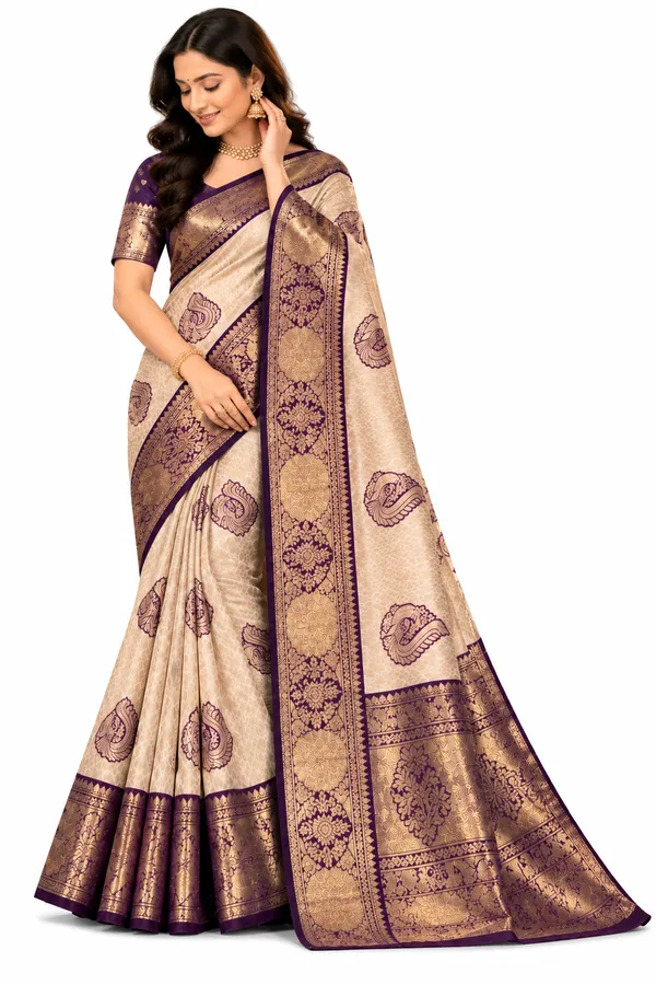 Royal_Ivory_Kanjivaram_Silk_Saree_with_Zari_Border