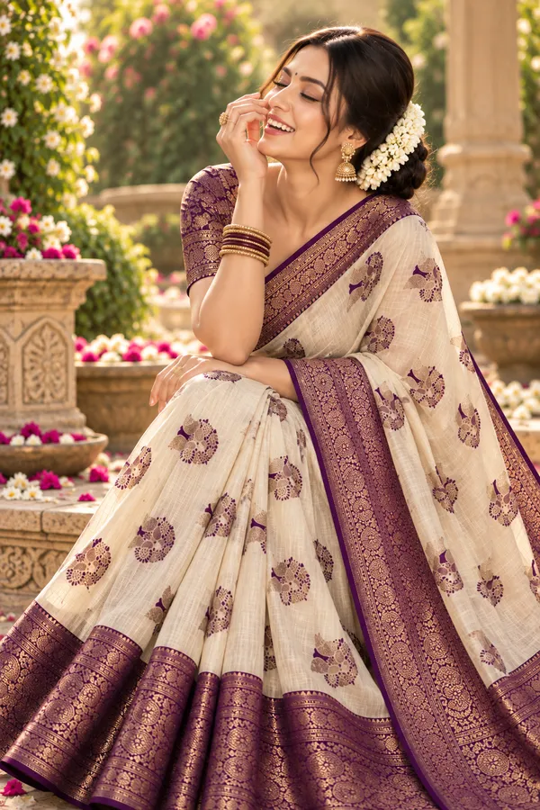 Royal_Ivory_And_Crimson_Banarasi_Silk_Zari_Weave_Saree